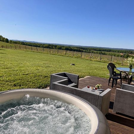Perigourdine Avec Spa Et Vue Pomport Экстерьер фото