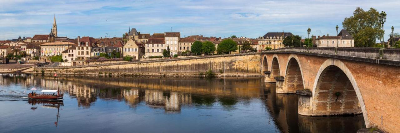 Perigourdine Avec Spa Et Vue Pomport Экстерьер фото